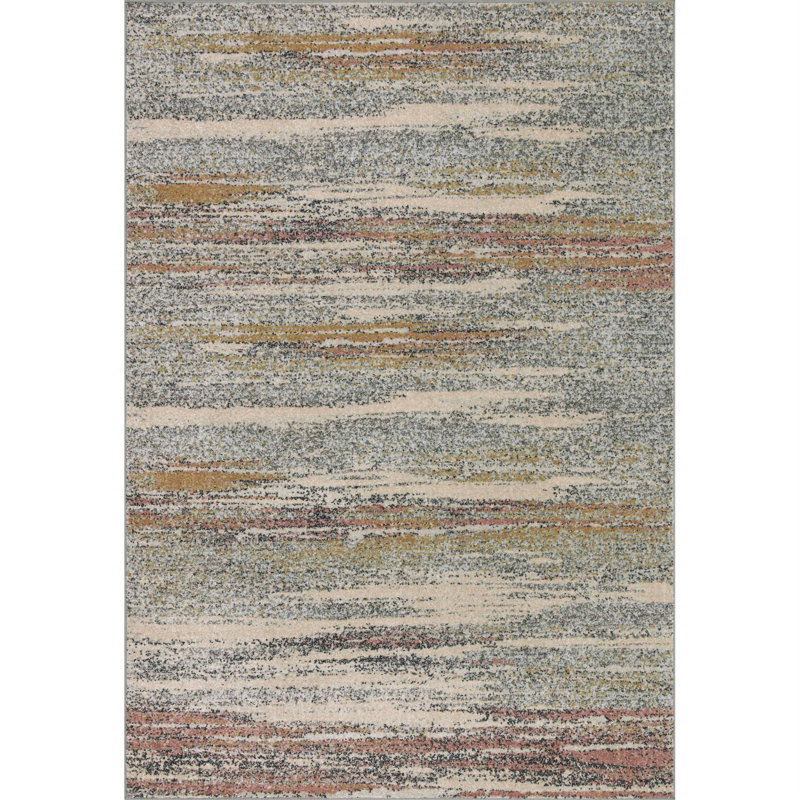 17 Stories Abstract Grey Area Rug & Reviews Wayfair